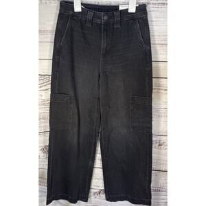 NWT American Eagle Women’s Super High Rise Baggy Wide Leg Size 0 Short 25W Jeans